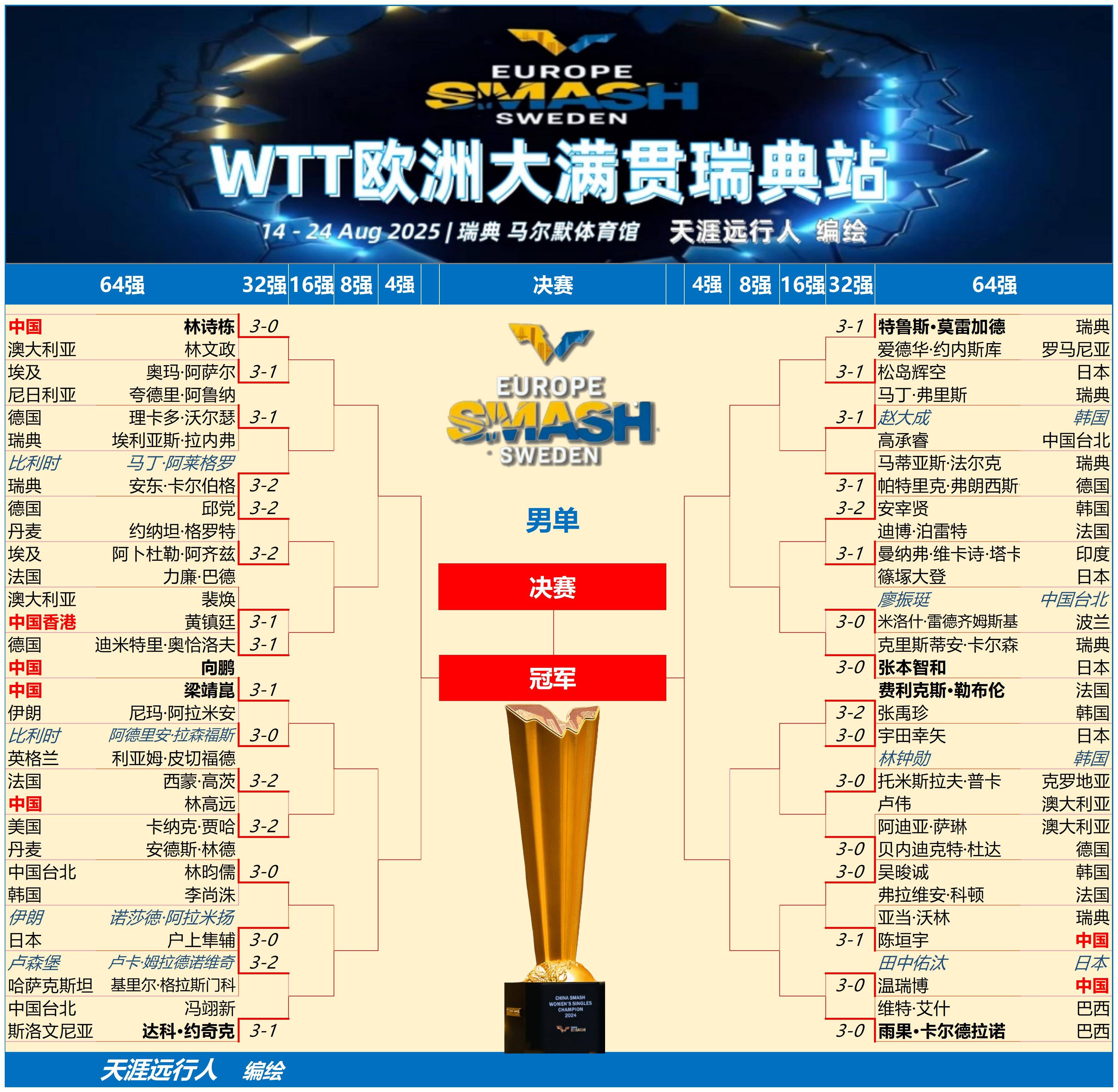 瑞典队逆转波兰队，林高远统治全场的简单介绍